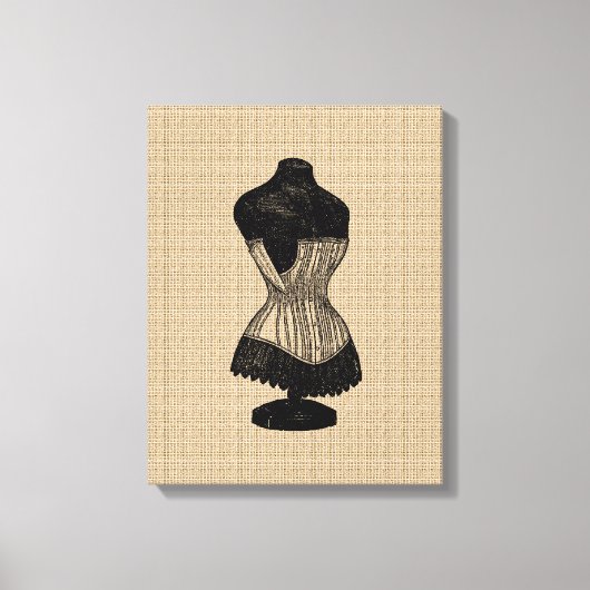 corset op canvas (Voorkant)