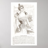Corset Pompadour  Franse Lingerie Poster (Voorkant)