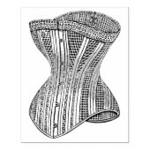  Corset Rubber Art Stamp Rubberstempel (Afrduk)
