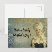 Corset Victoriaans Lady Plechtige avond Draag Briefkaart (Voorkant / Achterkant)