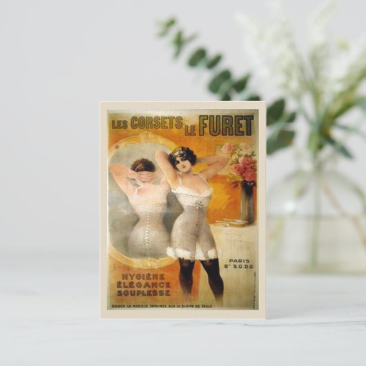  corsets, Les corets de Furet Briefkaart (Staand voorkant)