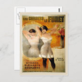 corsets, Les corets de Furet Briefkaart (Voorkant / Achterkant)