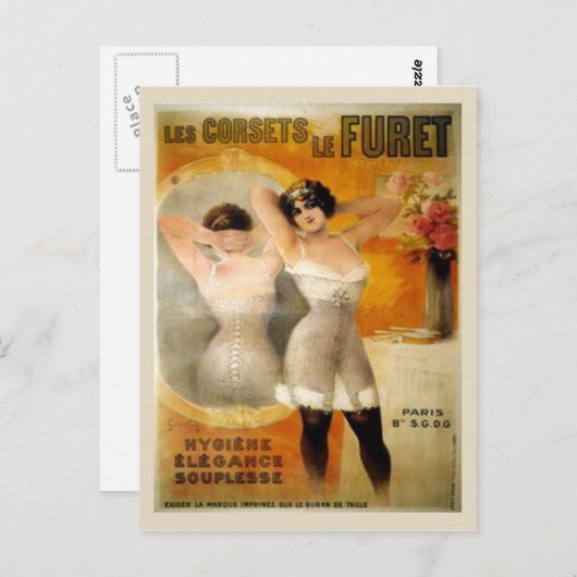 corsets, Les corets de Furet Briefkaart (Voorkant / Achterkant)