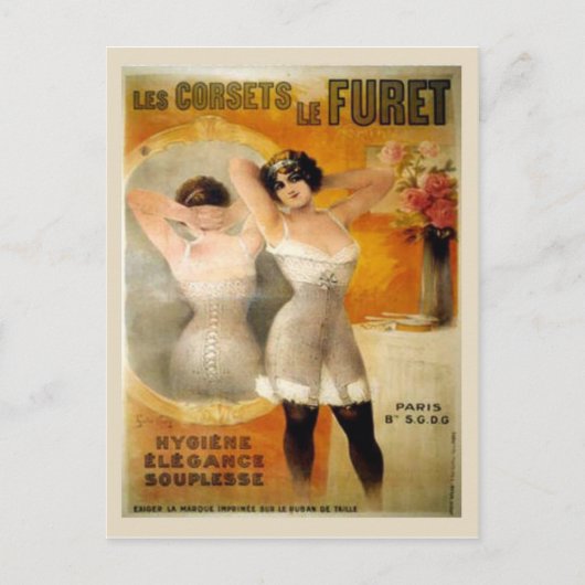 corsets, Les corets de Furet Briefkaart (Voorkant)