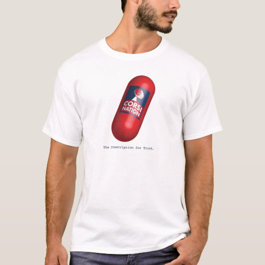 Corsi Nation Red Pill White Shirt (Voorkant)