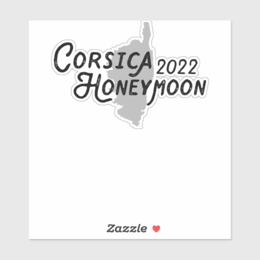 Corsica 2022 Honeymoon Sticker (Vel)