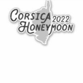 Corsica 2022 Honeymoon Sticker (Voorkant)