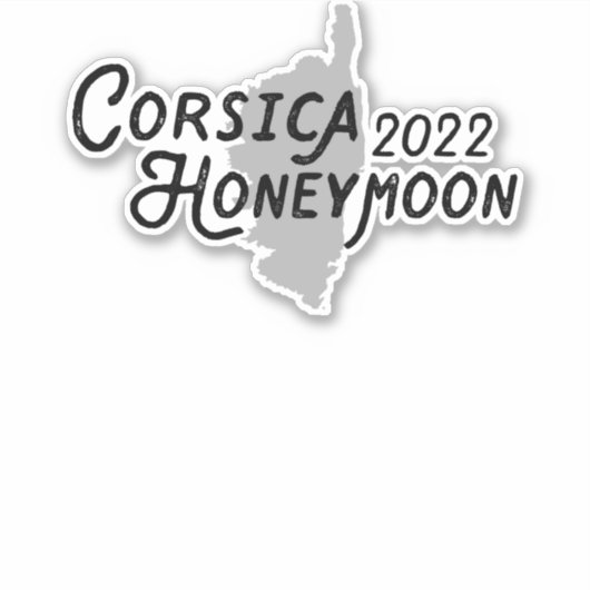 Corsica 2022 Honeymoon Sticker (Voorkant)