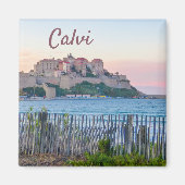 Corsica Calvi Sunset Souvenir Magneet (Voorkant)