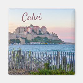 Corsica Calvi Sunset Souvenir Magneet