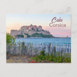 Corsica Calvi Zonsondergang Briefkaart