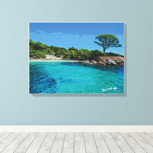 Corsica Canvas Afdruk (Insitu (Houten vloer))