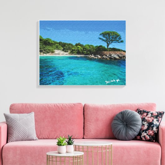 Corsica Canvas Afdruk (Insitu (Woonkamer))