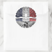 Corsica Corsican French Tree Roots Flag Ronde Sticker (Tas)