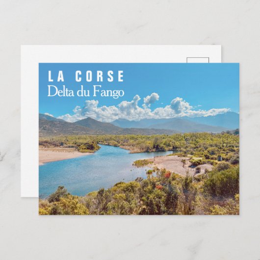 Corsica Fango Delta Frankrijk Briefkaart (Voorkant / Achterkant)