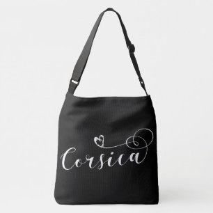 Corsica Flag Heart, Corsicaan, Frankrijk Crossbody Tas