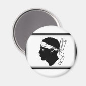 Corsica Flag Magneet (Voorkant / Achterkant)