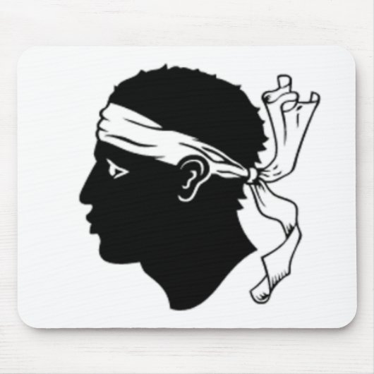 Corsica Flag Mousepad Muismat (Voorkant)
