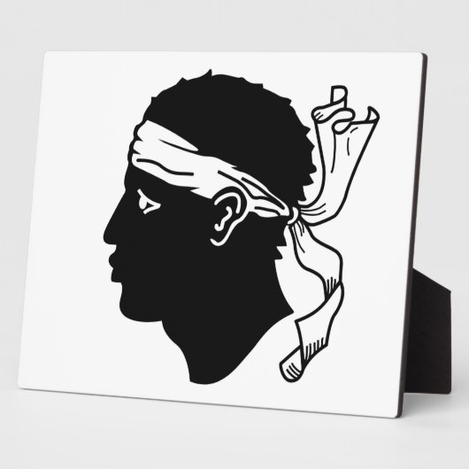 Corsica Flag Plaque Fotoplaat (Zijkant)