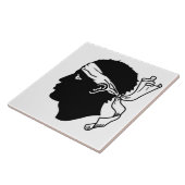 Corsica Flag Tegel Tegeltje (Zijkant)