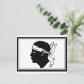 Corsica France Flag Briefkaart (Staand voorkant)