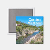Corsica France Vallée du Fango Souvenir Magneet (Voorkant / Achterkant)