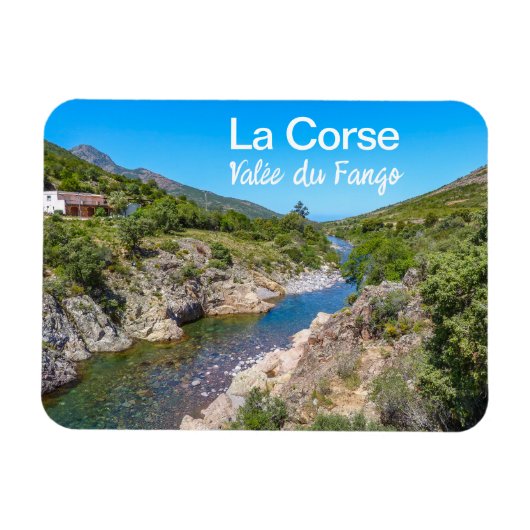Corsica Frankrijk Fango Valley Souvenir Magneet (Horizontaal)