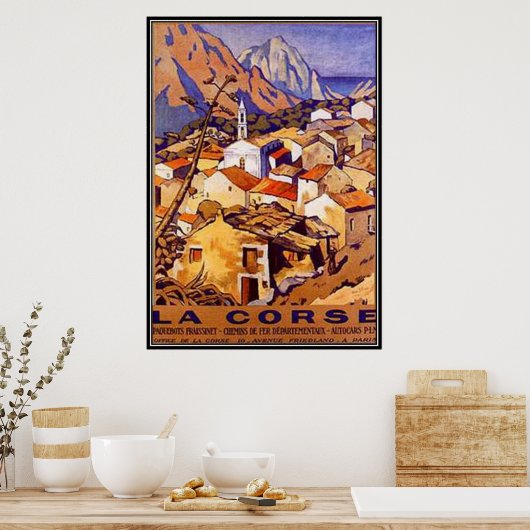  Corsica, Frankrijk - Poster (Keuken)
