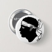 Corsica, Frankrijk Ronde Button 5,7 Cm (Voorkant /achterkant)