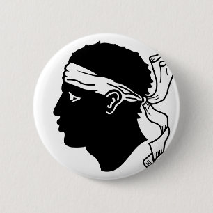 Corsica, Frankrijk Ronde Button 5,7 Cm