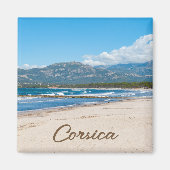 Corsica Frankrijk Strand en bergen Magneet (Voorkant)