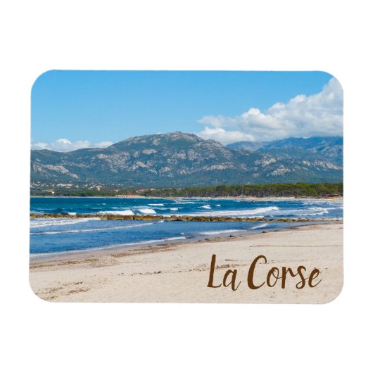 Corsica Frankrijk strand en bergen souvenir Magneet (Horizontaal)