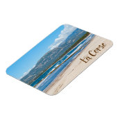 Corsica Frankrijk strand en bergen souvenir Magneet (Linkerzijde)