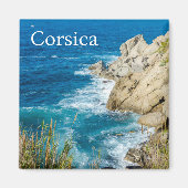 Corsica Kust Frankrijk Souvenir Magneet (Voorkant)