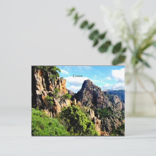 Corsica Landschap Briefkaart (Staand voorkant)