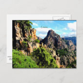 Corsica Landschap Briefkaart (Voorkant / Achterkant)