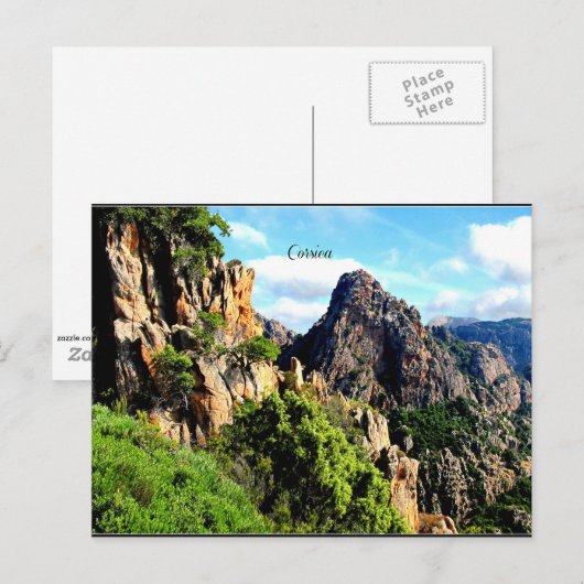 Corsica Landschap Briefkaart (Voorkant / Achterkant)