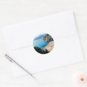 Corsica, Mediterraan eiland, Ronde Sticker (Envelop)