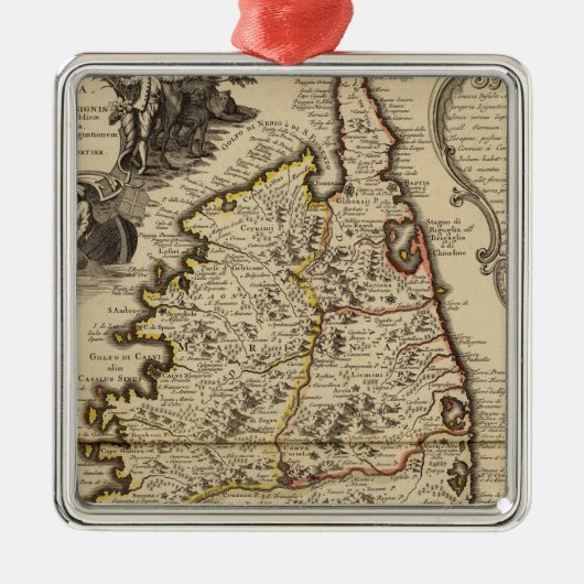 Corsica Metalen Ornament (Voorkant)