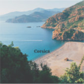 Corsica, Middellandse Zee eiland,  Sticker (Voorkant)