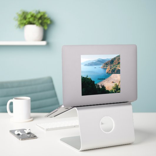 Corsica, Middellandse Zee eiland,  Sticker (Laptop op bureau)