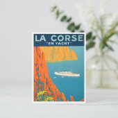Corsica per jacht Frankrijk vintonijnreis Briefkaart (Staand voorkant)