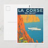 Corsica per jacht Frankrijk vintonijnreis Briefkaart (Voorkant / Achterkant)