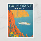 Corsica per jacht Frankrijk vintonijnreis Briefkaart (Voorkant)