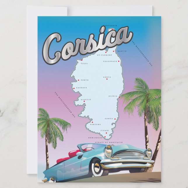 Corsica reisposter (Voorkant)
