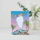 Corsica reisposter briefkaart (Staand voorkant)