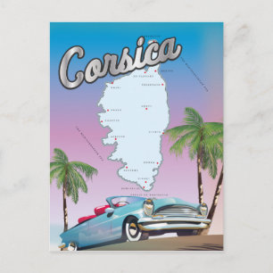 Corsica reisposter briefkaart