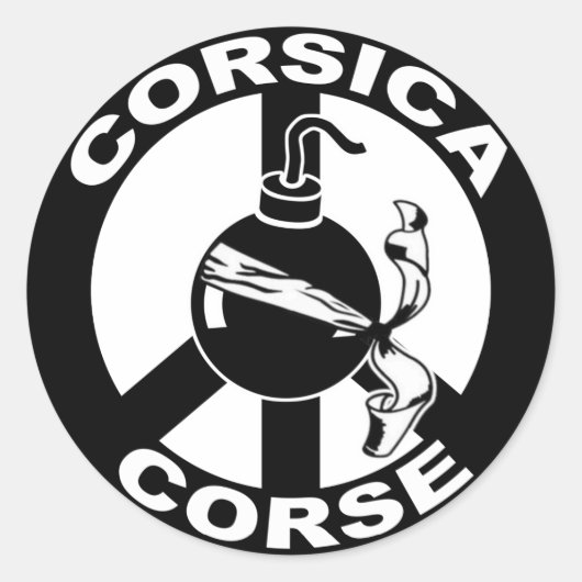 Corsica Ronde Sticker (Voorkant)