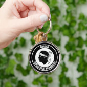 Corsica Round Emblem Sleutelhanger (Hand)
