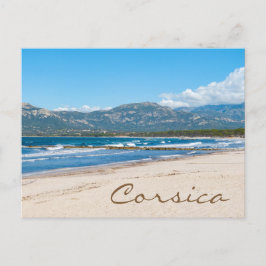 Corsica Strand en bergen Briefkaart
